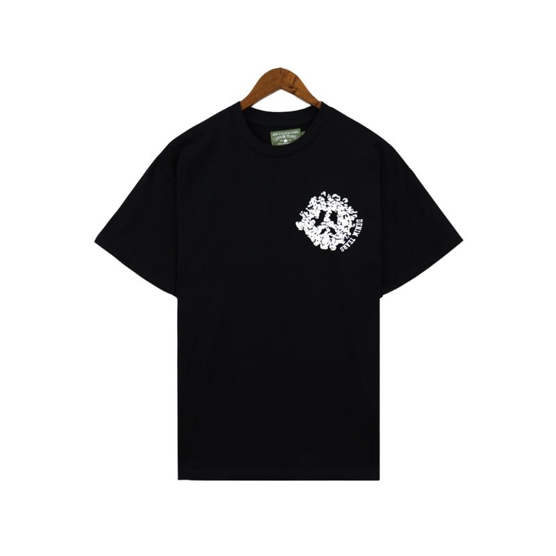 Denim Tears Round Neck Short Sleeve T-Shirt Black