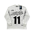 Denim Tears Long Sleeve T-Shirt White