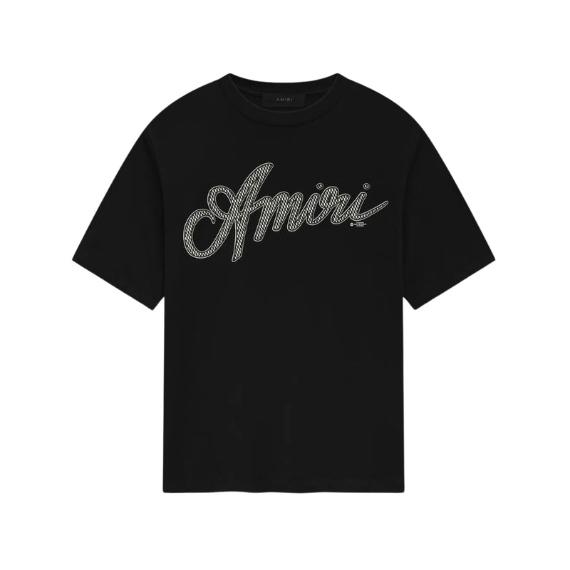 Amiri Script T-shirt Black
