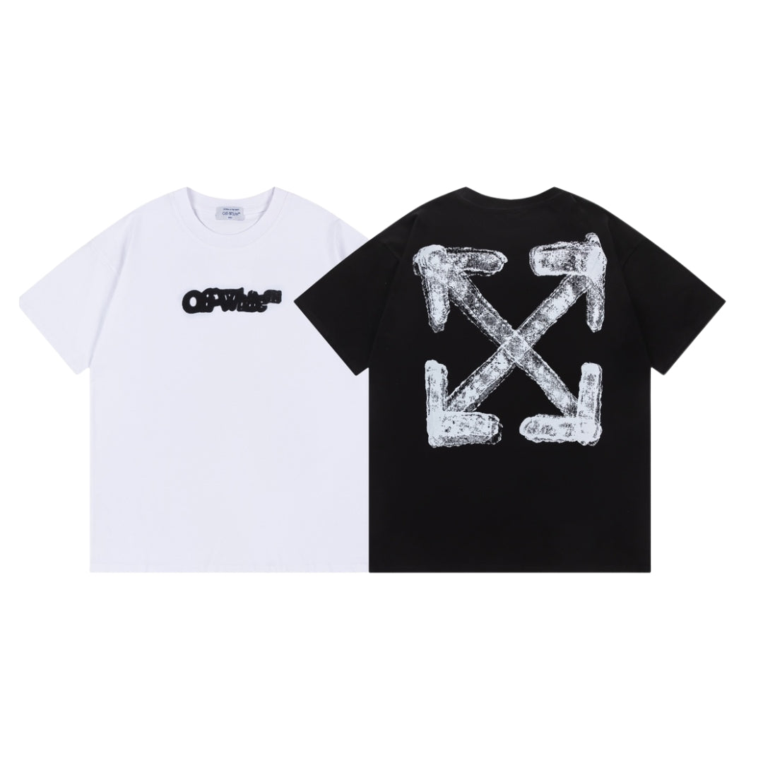 Off-White Spray Arrow Slim Tee Black/White