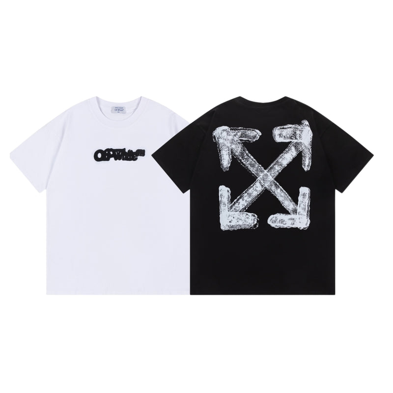 Off-White Spray Arrow Slim Tee Black/White