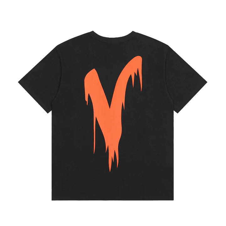 VLONE Dissolve letters tee black white