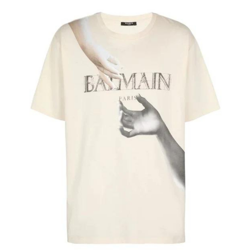 Balmain Off-White Statue T-Shirt