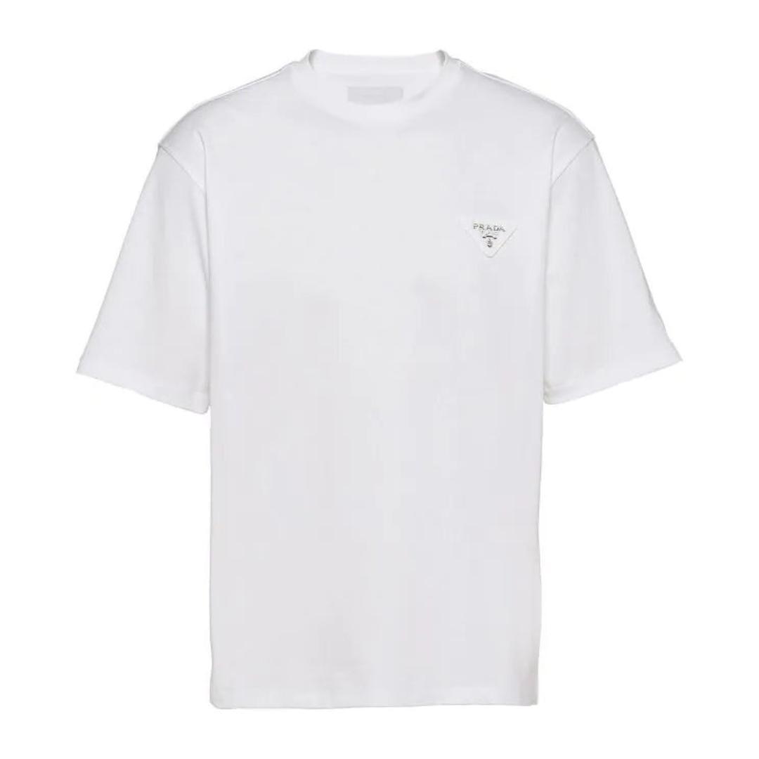 Prada T-Shirt Interlock Herren White