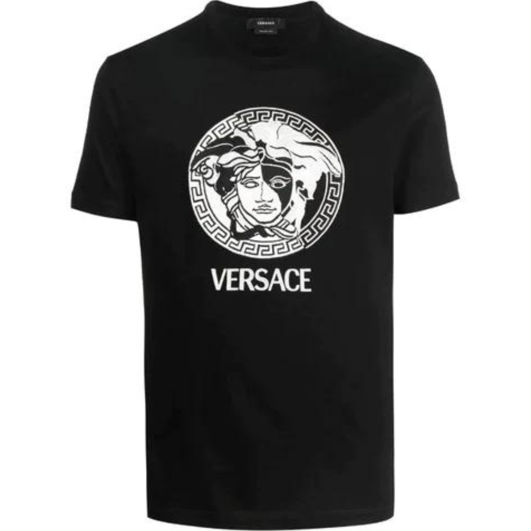 Versace Medusa Printed Crewneck T-Shirt