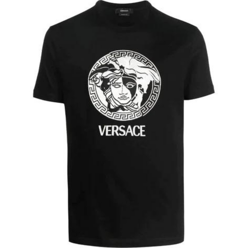 Versace Medusa Printed Crewneck T-Shirt