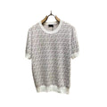 Fendi Hollowout full print knit short sleeve
