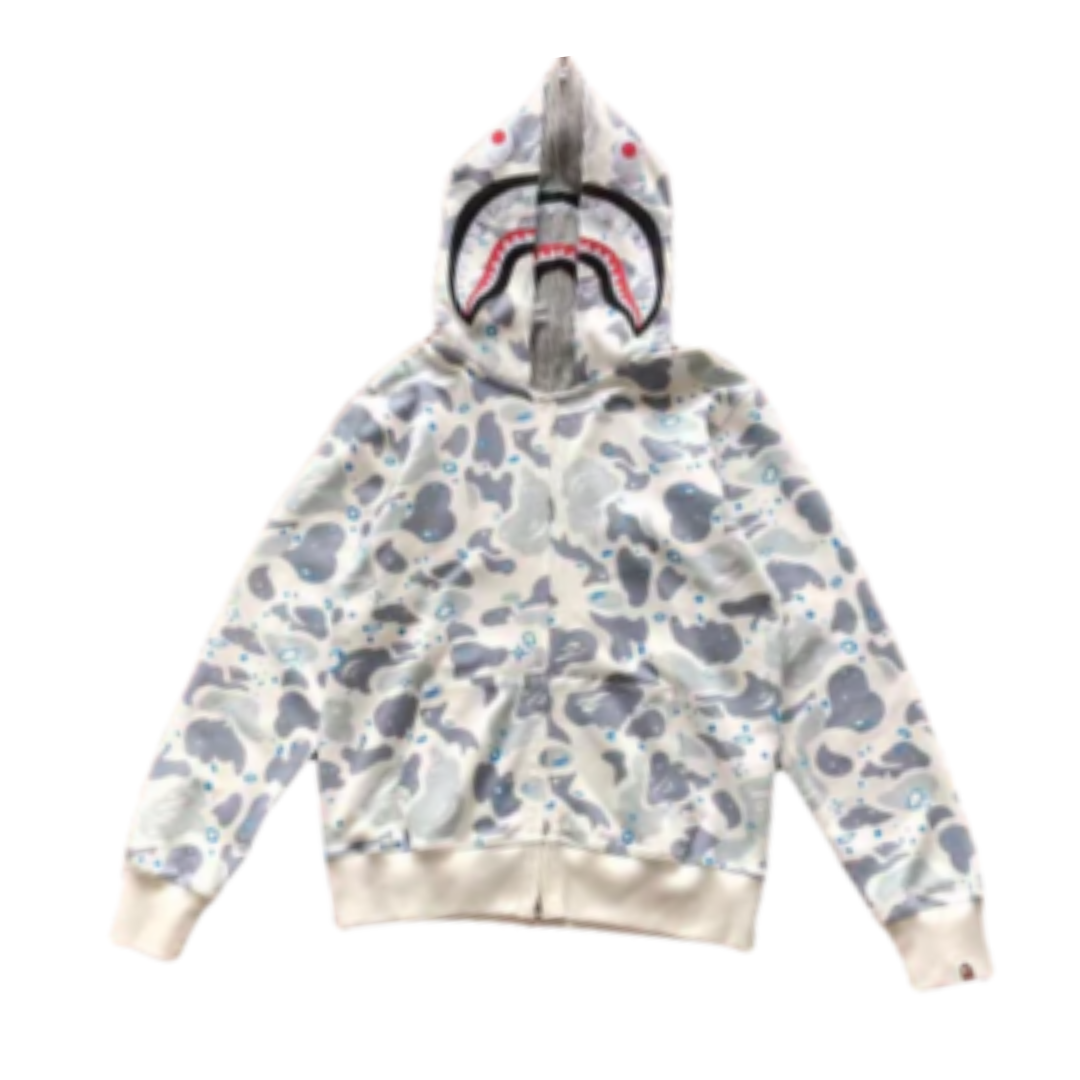 BAPE Space Camo Shark Hoodie