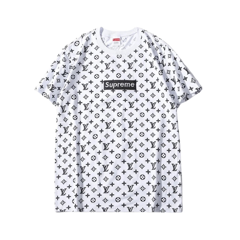 Supreme — Louis Vuitton Monogram T-Shirt — White