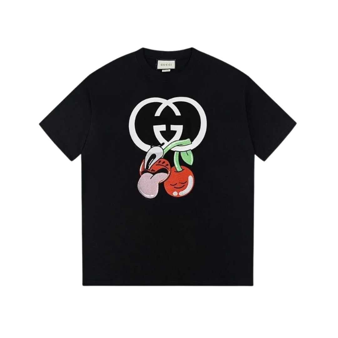 Gucci GG Cherry Black T-Shirt