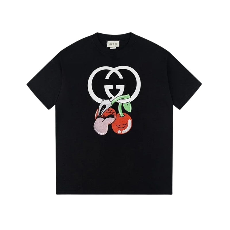 Gucci GG Cherry Black T-Shirt