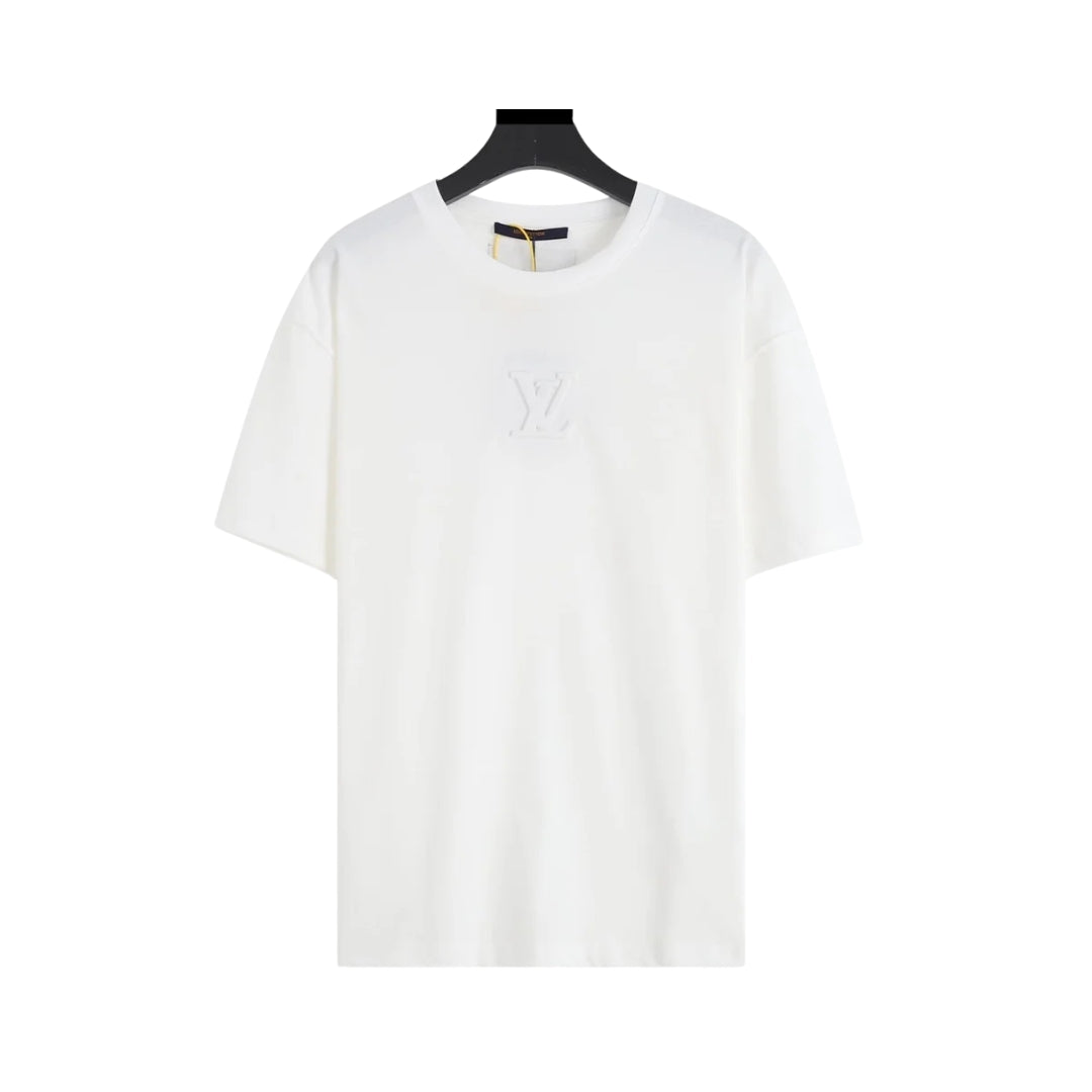 Louis Vuitton White Embroidered Logo T-shirt