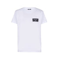 Balmain T-Shirt With Logo Patch White
