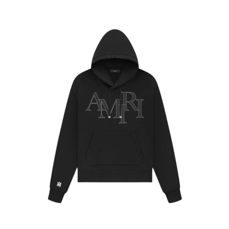 Amiri Staggered Logo Hoodie