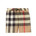 Burberry Men's Brown Check Mesh Drawstring Shorts