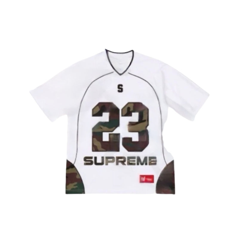 Supreme White Football Jersey