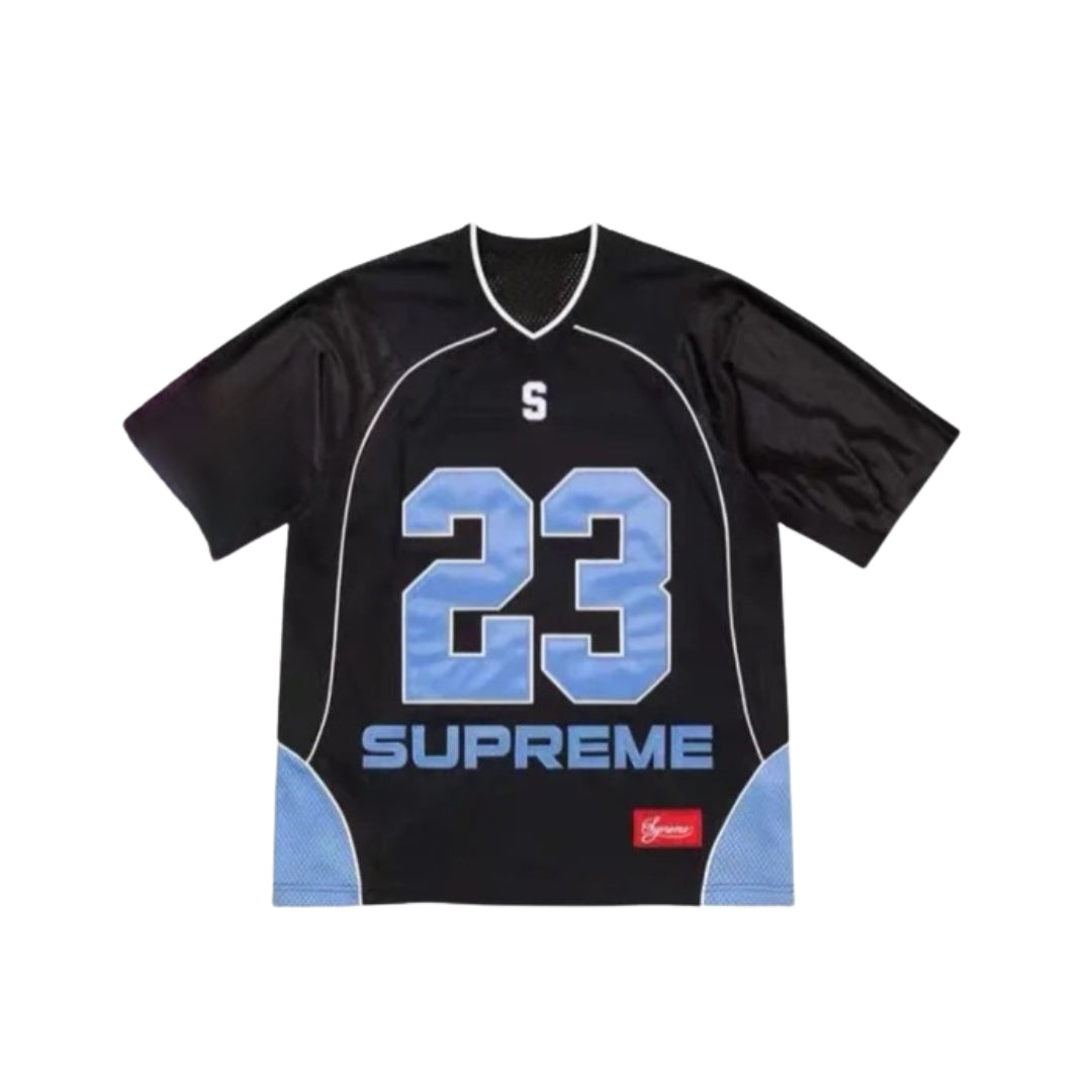 Supreme Black Football Jersey