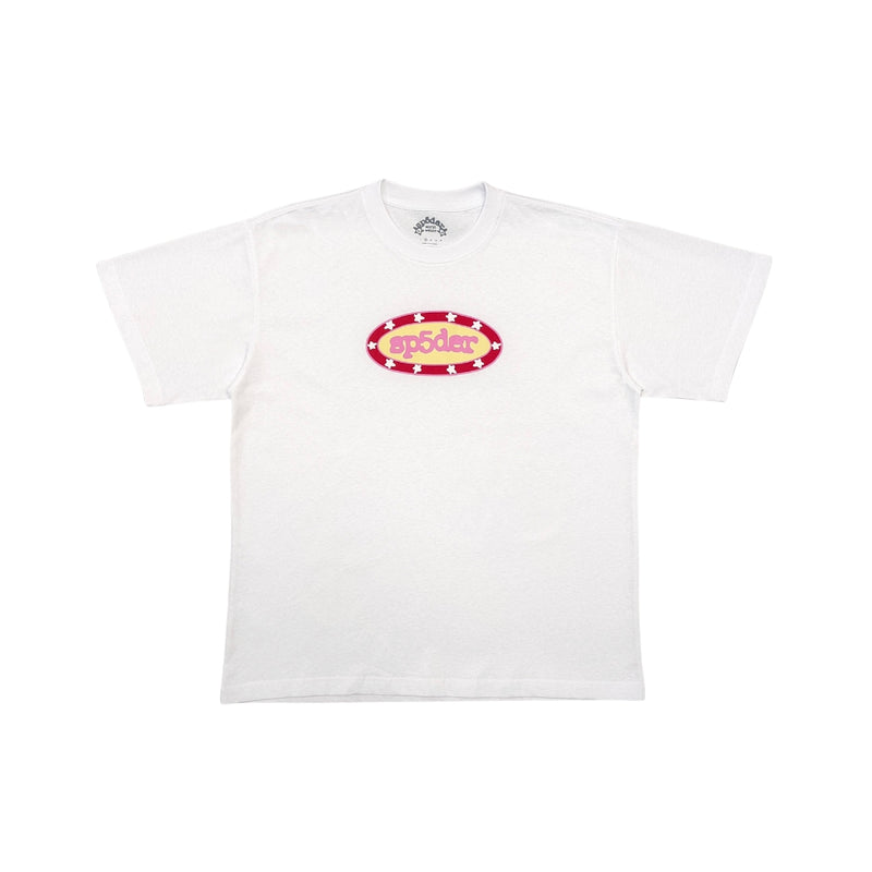 SP5DER White Buckle T-Shirt