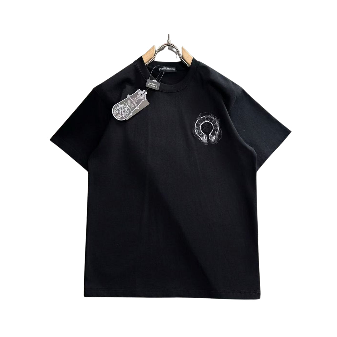 Chrome Hearts Horseshoe Letter Embroidery T-Shirt