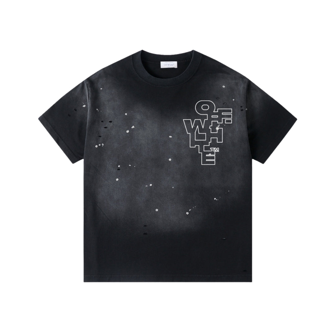 Off-White Black Short Sleeve Crewneck T-Shirt