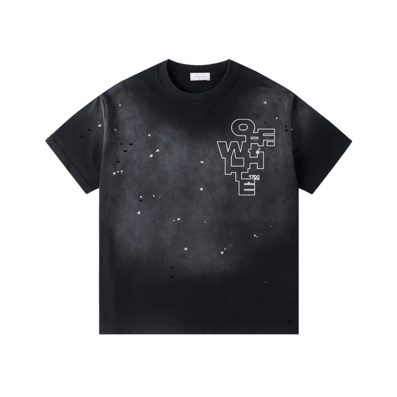 Off-White Black Short Sleeve Crewneck T-Shirt