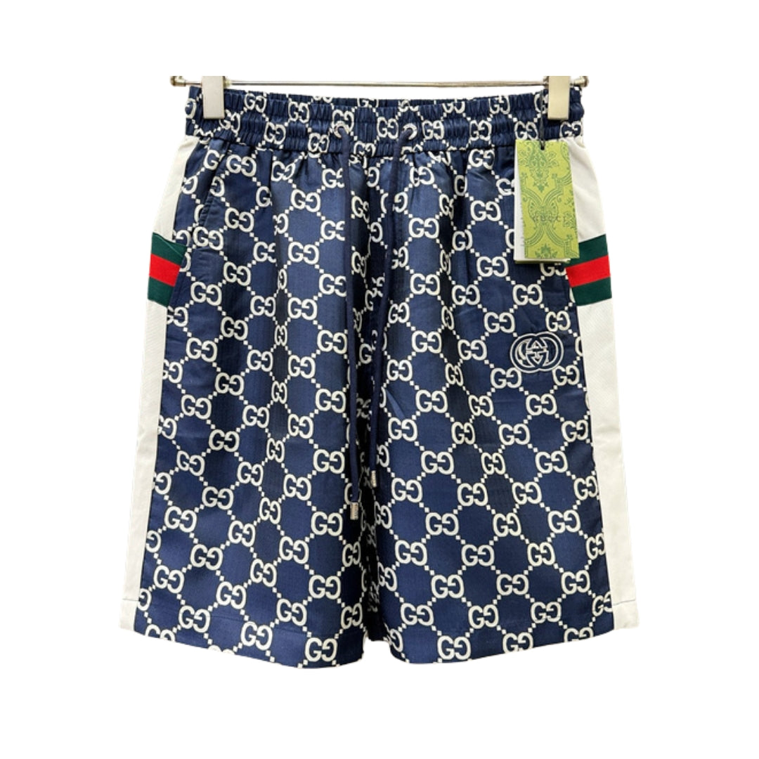 Gucci Jacquard Blu Scuro Pantaloncini