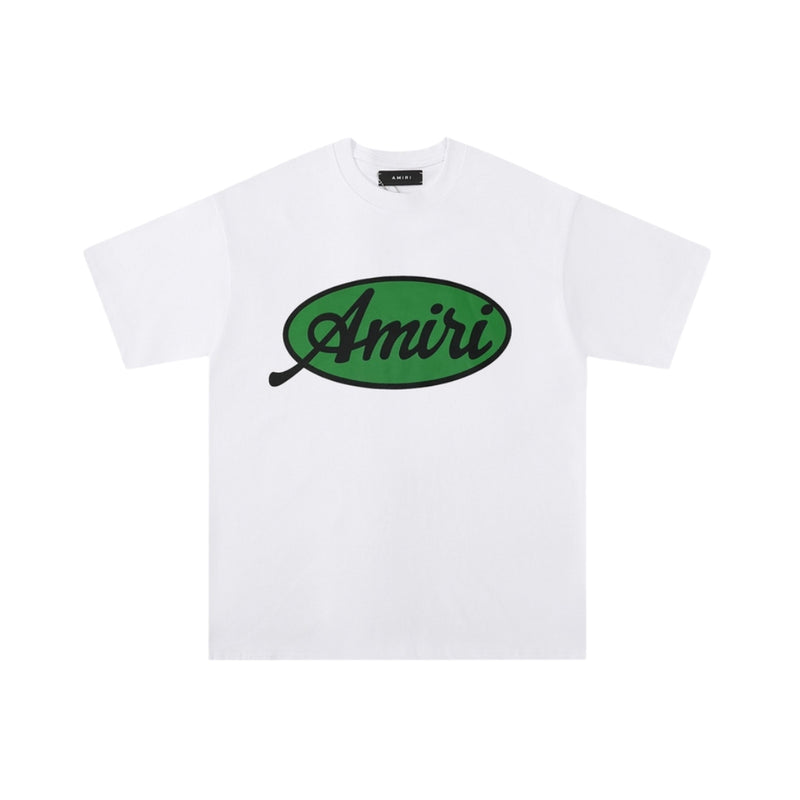 Amiri Print Logo in Cotton White T-Shirt
