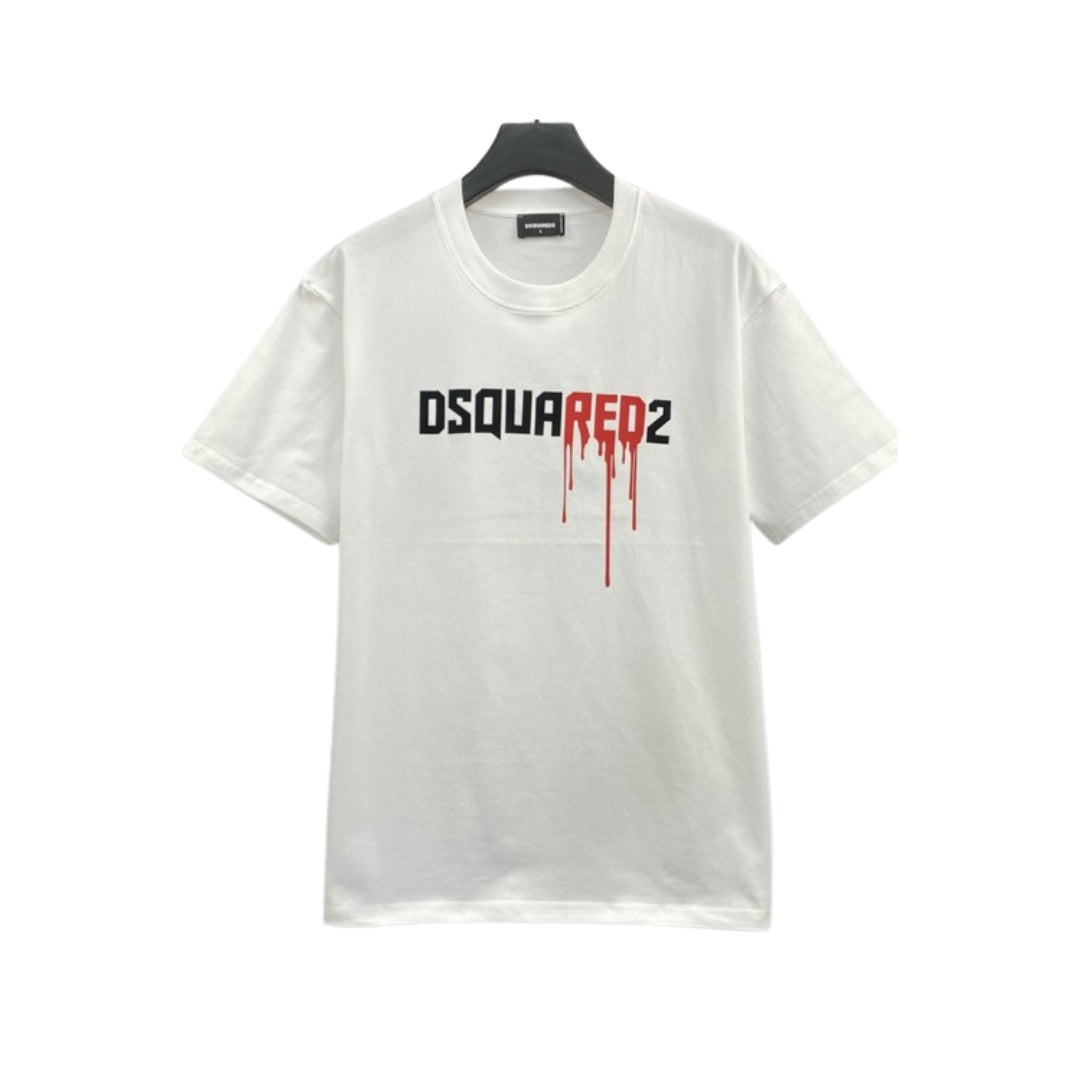Dsquared2 — Dripping Logo T-Shirt — White
