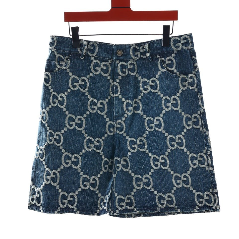 Gucci GG Denim Bermuda Shorts