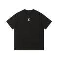 Louis Vuitton Black Oversized Rubber Logo T-Shirt