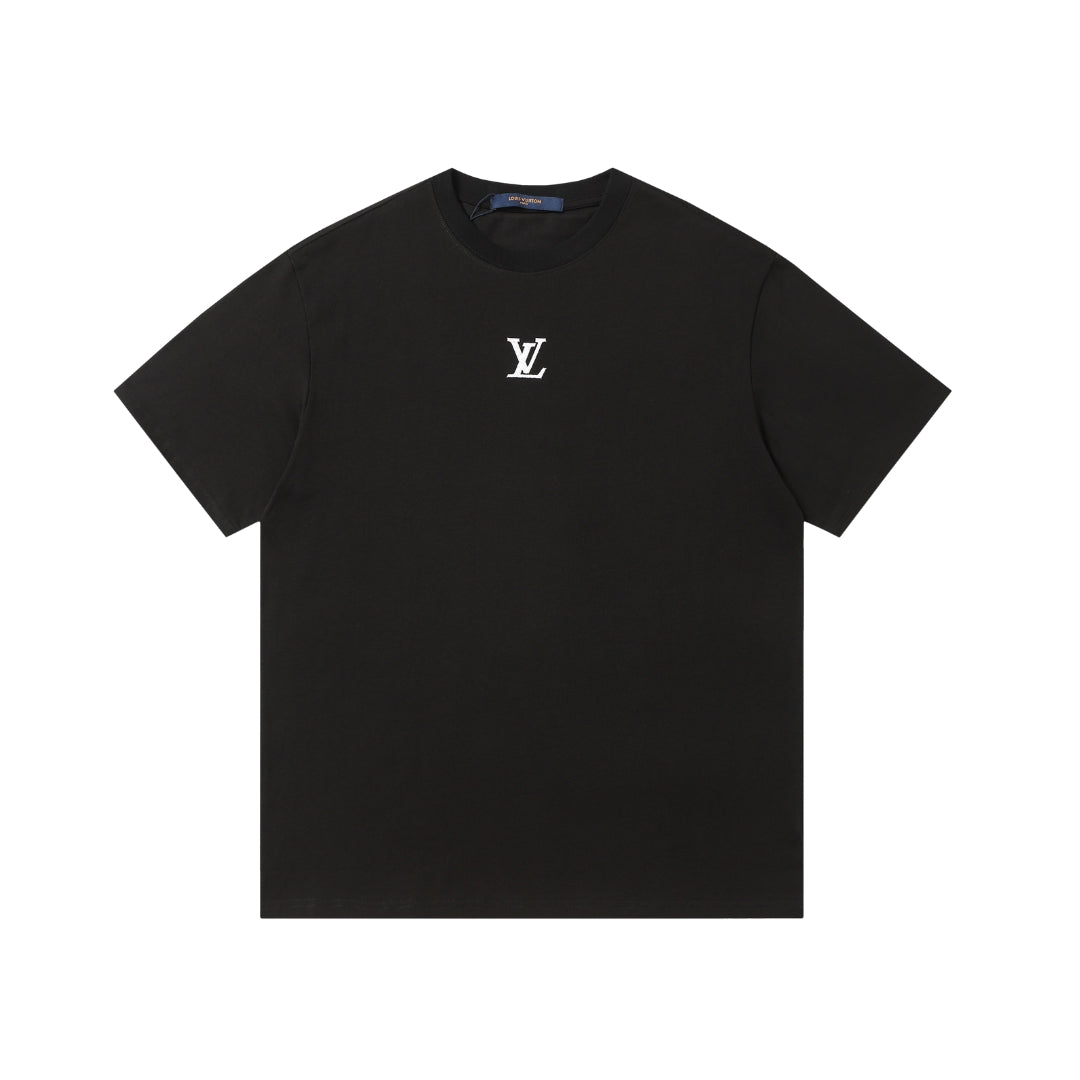 Louis Vuitton Black Oversized Rubber Logo T-Shirt