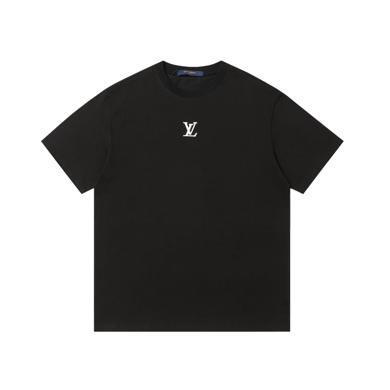 Louis Vuitton Black Oversized Rubber Logo T-Shirt