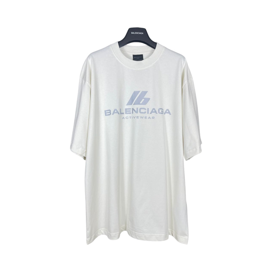Balenciaga — Reflective Activewear Logo T-Shirt — White