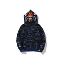 BAPE Color Camo Tiger Shark Wide Hoodie