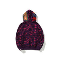 BAPE Purple Camo Shark Full Zip Hoodie