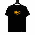 Fendi Black & Yellow Logo T Shirt