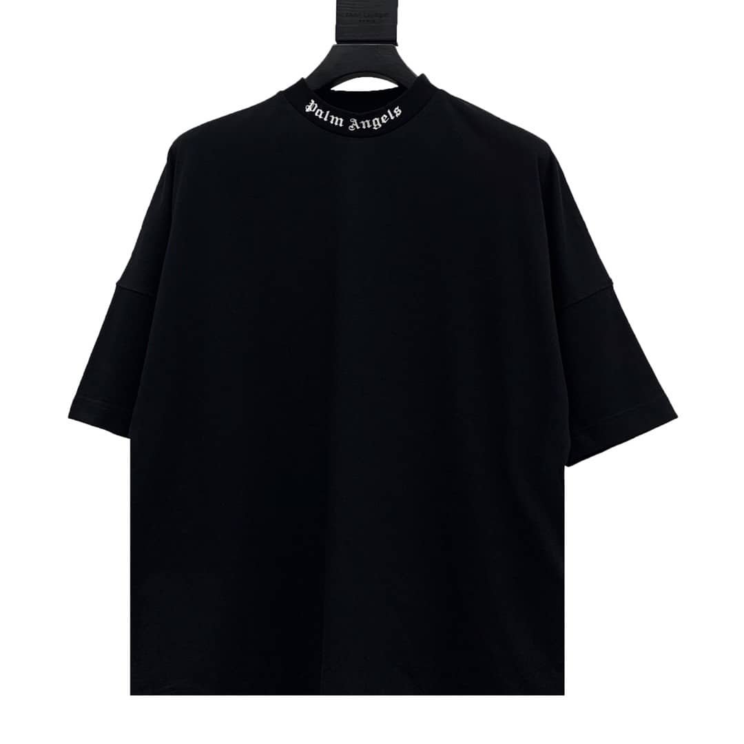 Palm Angels Logo Print T-shirt Black