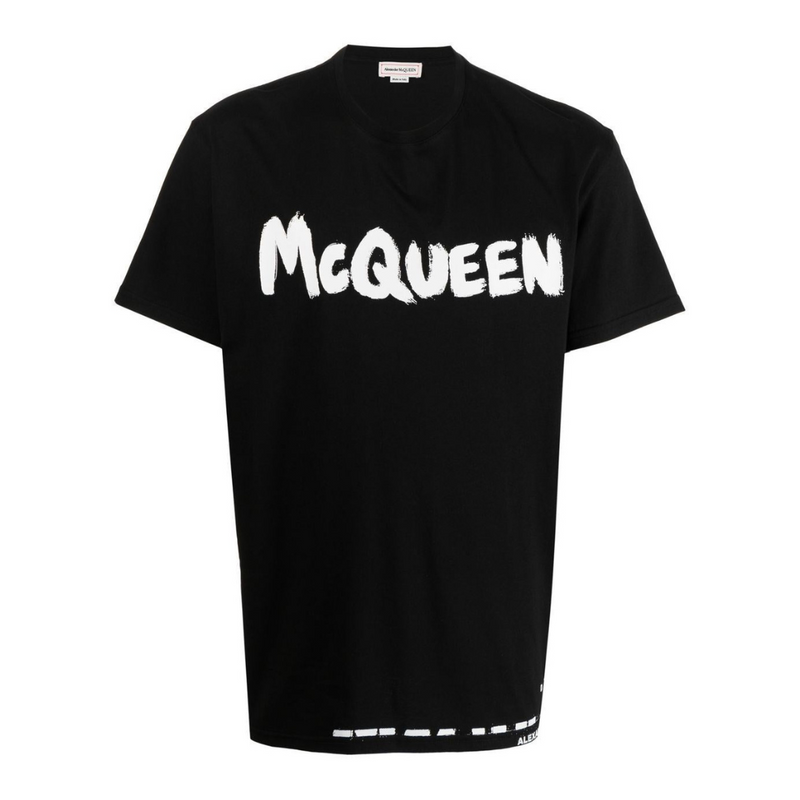 Alexander McQueen Men’s Graffiti T-shirt in Black