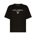 Dolce & Gabbana logo-embroidered cotton T-shirt