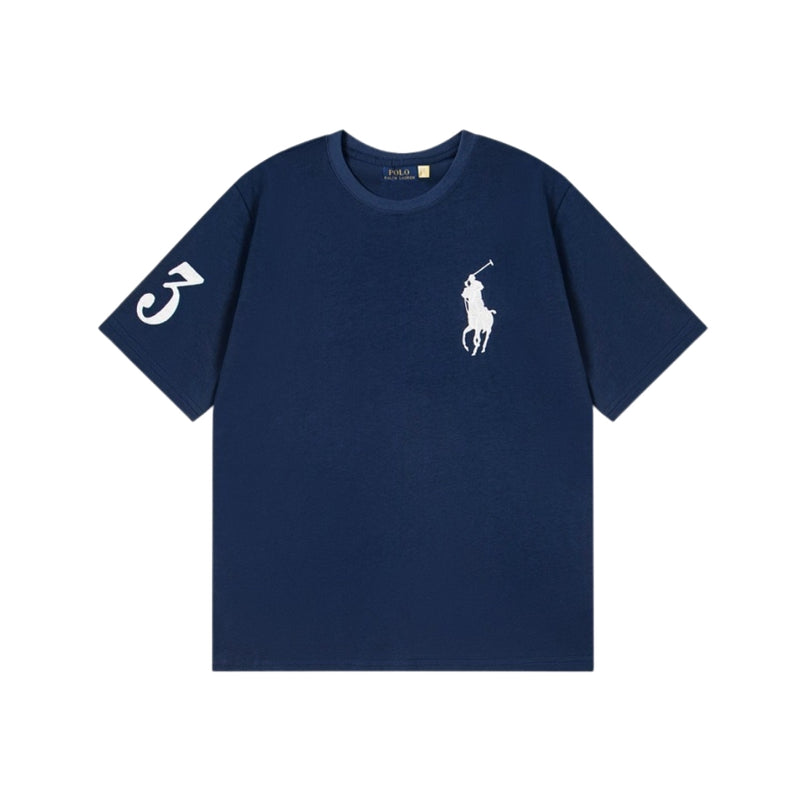 Ralph Lauren Logo Ricamato Signature Blu