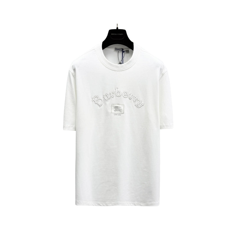 Burberry — Oversized Embroidered Logo T-Shirt — White