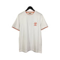 Hermès White Cotton Contrast Trim T-Shirt