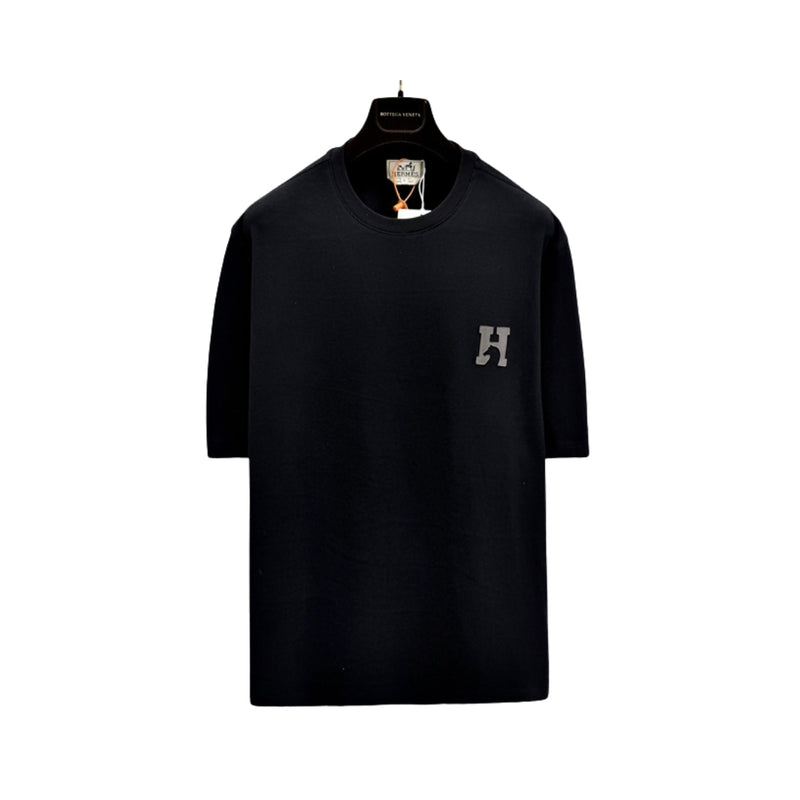 Hermès H'Cheval Patch Black T-Shirt