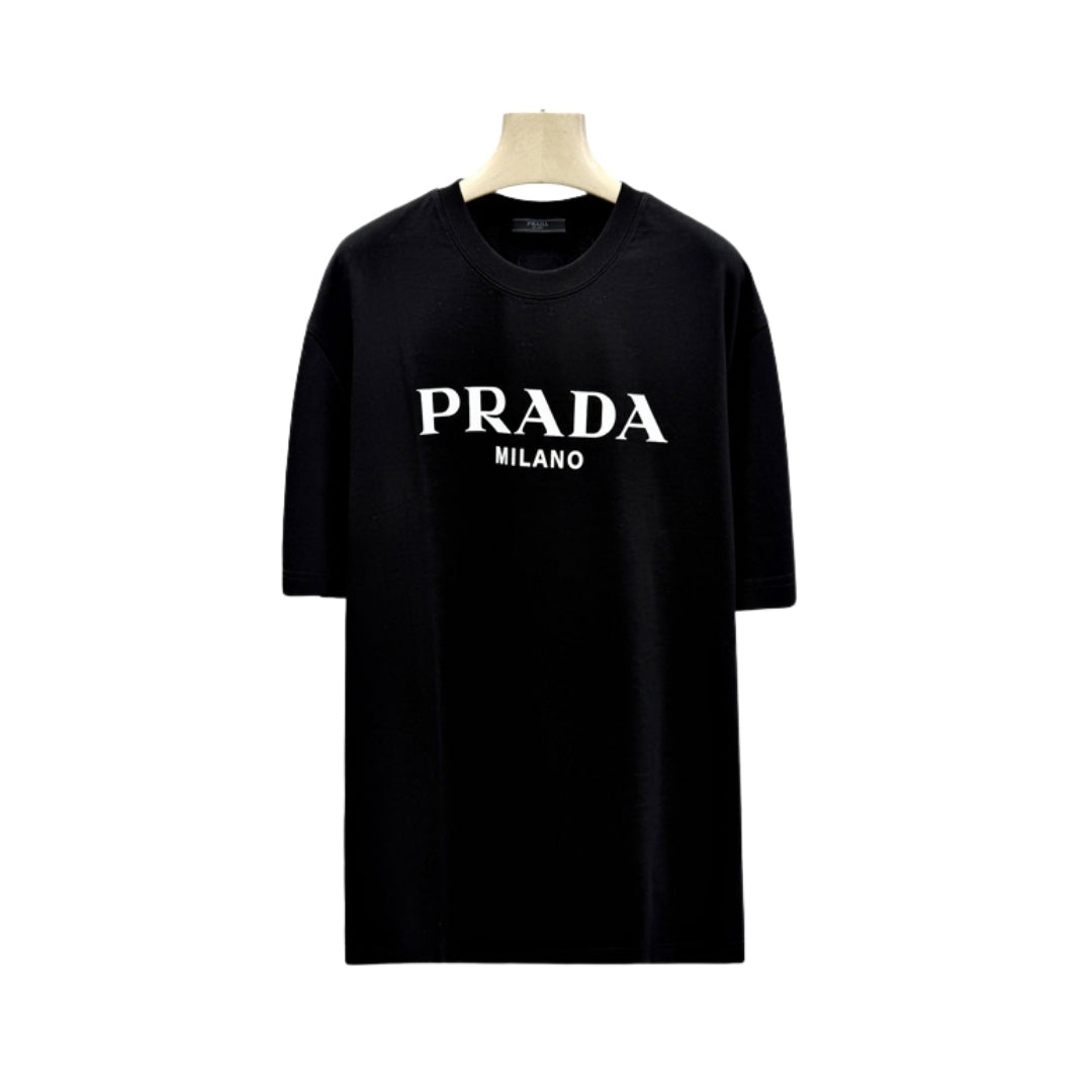 Prada Black and White Logo T-Shirt