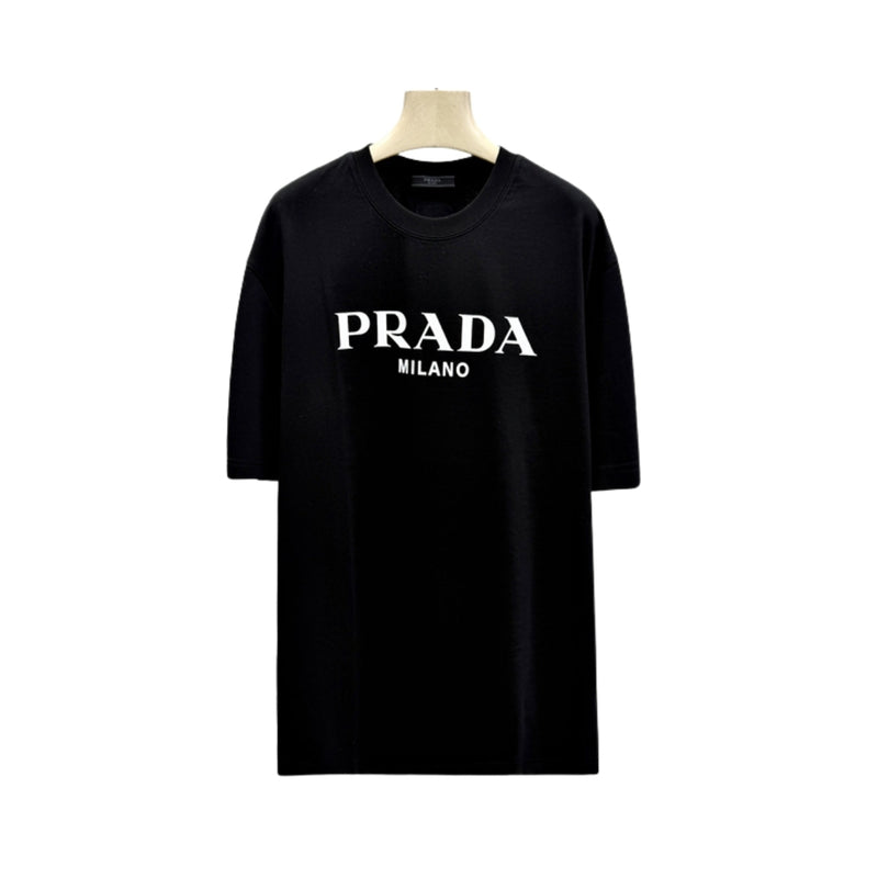 Prada Black and White Logo T-Shirt