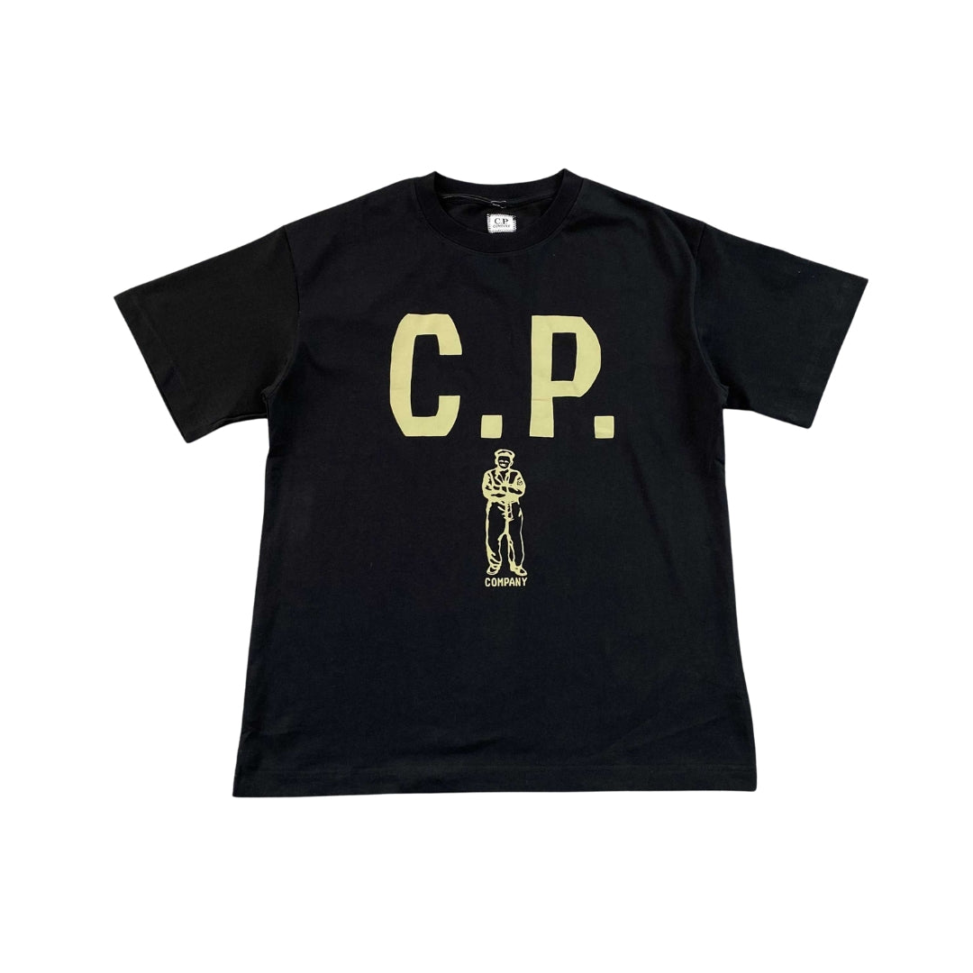 C.P. Company Maglietta marinaio mercerizzato Nero
