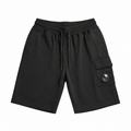 C.P. Company Pantaloncini utility in pile leggero Nero