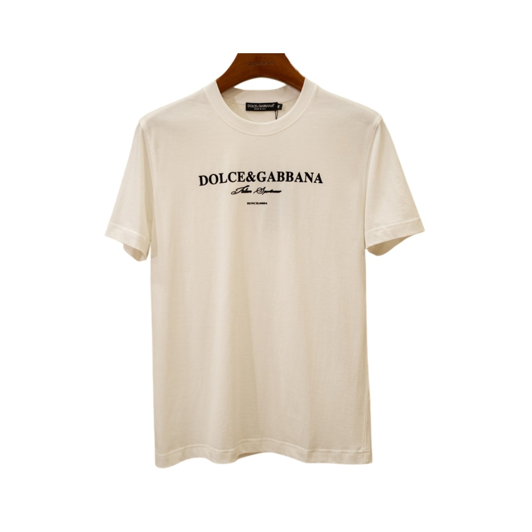 Dolce & Gabbana Cream Cotton T-Shirt