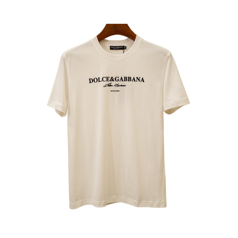 Dolce & Gabbana Cream Cotton T-Shirt