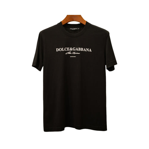 Dolce & Gabbana Black Cotton T-Shirt